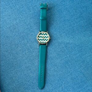 Teal Chevron Pattern Watch! Never Worn!